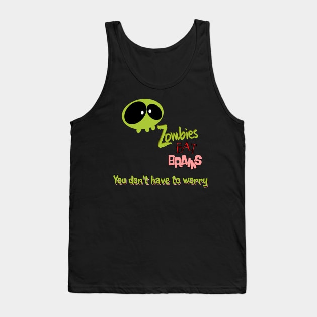 Zombies eat brains Tank Top by Warp9